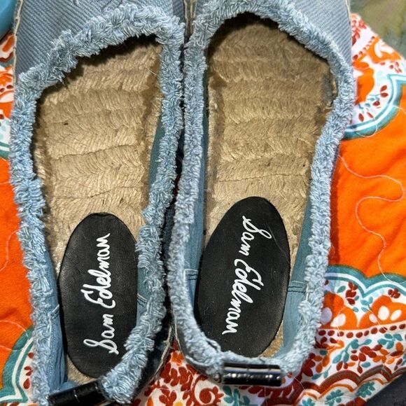 Sam Edelman Blue canvas Espadrille flats NWOT SZ 10 - Picture 13 of 13